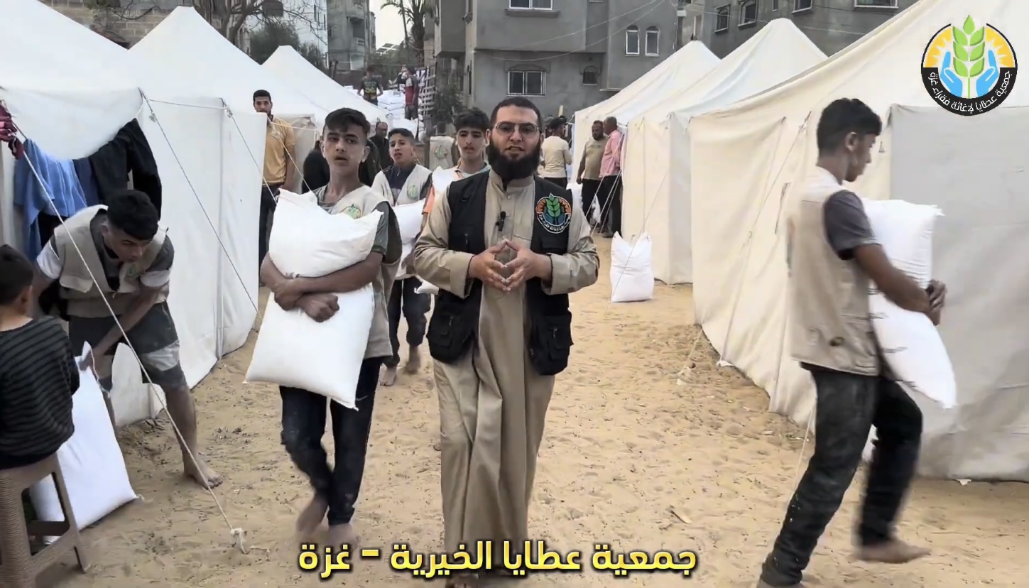 القافلة الأولى لتوزيع زكاة الفطر على أهلنا النازحين في المخيمات