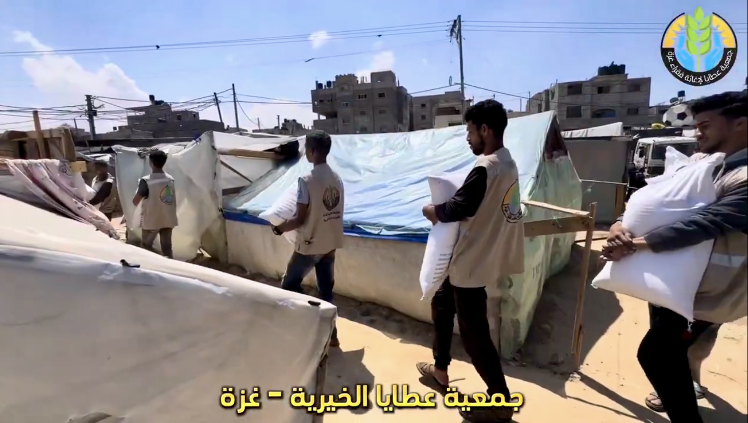 Launch of the Second Convoy to Distribute Zakat al-Fitr to Displaced Families in the Gaza Strip