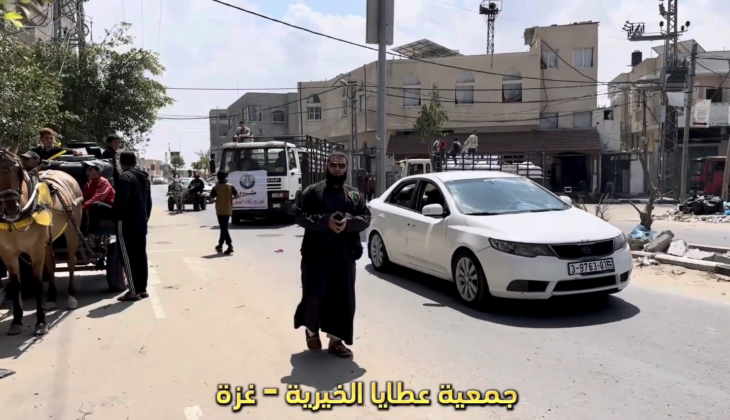 Launch of the Second Convoy to Distribute Zakat al-Fitr to Displaced Families in the Gaza Strip