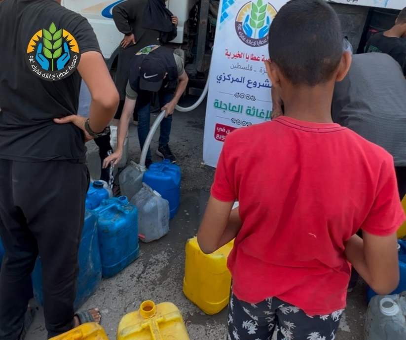 سقيا الماء.. شريان حياة في شمال غزة